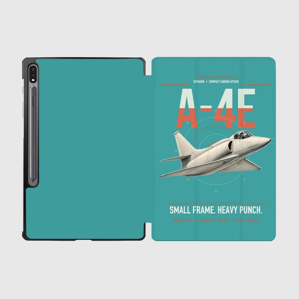 A-4E Skyhawk design on turquoise samsung tablet tablet case