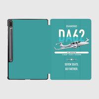 Thumbnail for Diamond DA62 design on turquoise samsung tablet tablet case