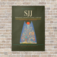 Thumbnail for Sarajevo International Airport SJJ - Canvas No Frame - Green Army