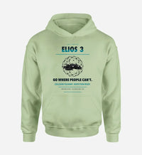 Thumbnail for Flyability Elios 3 design on light green hoodie single side