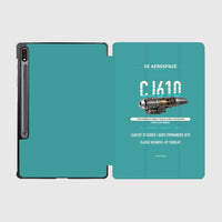 Thumbnail for CJ610 design on turquoise samsung tablet tablet case