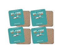 Thumbnail for KC-130F BuNo 149798 design on turquoise 4 pieces set coaster