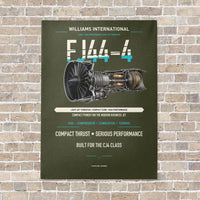 Thumbnail for FJ44-4 vertical canvas print - no frame - green army background