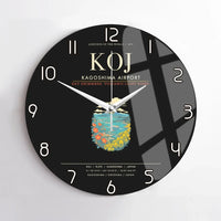 Thumbnail for Kagoshima Airport KOJ Wall-Clock No-Frame - Black