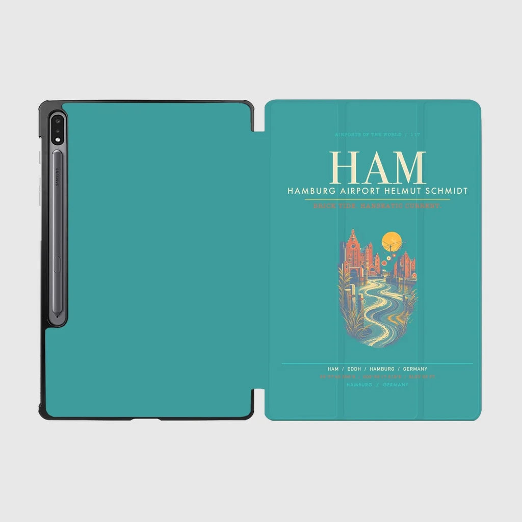 Hamburg Airport Helmut Schmidt HAM - Elbe Brick Tide Signal - Turquoise