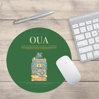 Thumbnail for Thomas Sankara International Airport (OUA) design on green round mouse pad