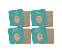 Thumbnail for St. George Regional Airport (SGU) design on turquoise 4 pieces set coaster