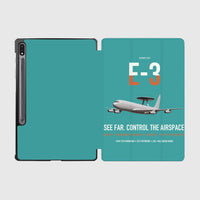 Thumbnail for E-3 Sentry AWACS design on turquoise samsung tablet tablet case