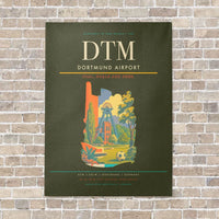 Thumbnail for Dortmund Airport DTM vertical canvas print - no frame - green army background