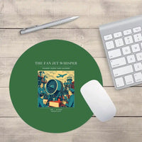 Thumbnail for VINTAGE G4464 - The Fan Jet Whisper - Designed Mouse Pads design on green round