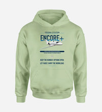 Thumbnail for Cessna Citation Encore+ design on light green double-side hoodie, single-side print