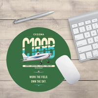 Thumbnail for Cessna A188B AgTruck design on green round mouse pad