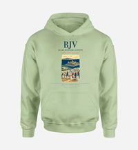 Thumbnail for Milas-Bodrum Airport (BJV) design on light green hoodie single-side print