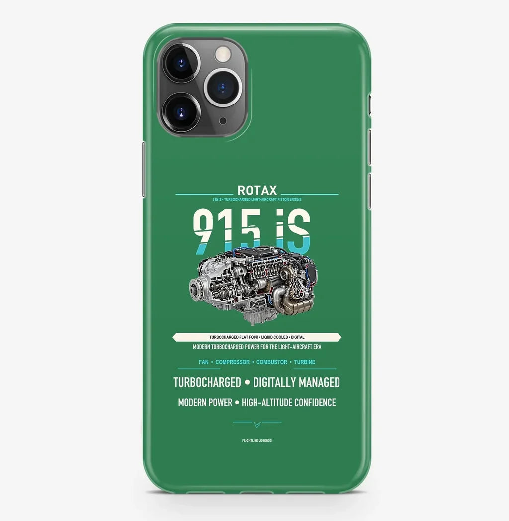 915 iS Case ProMax design on green iphone case promax