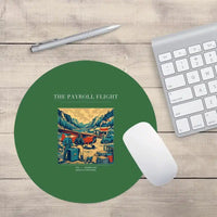 Thumbnail for VINTAGE G4413 - The Payroll Flight - Designed Mouse Pads design on green round