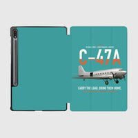 Thumbnail for C-47A Skytrain design on turquoise samsung tablet tablet case