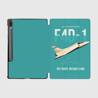 Thumbnail for F4D-1 Skyray design on turquoise samsung tablet tablet case