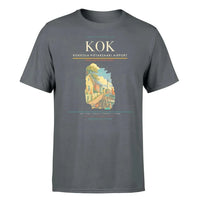 Thumbnail for Kokkola-Pietarsaari Airport (KOK) T-Shirt single-side front print in Gray | kokkola-pietarsaari-airport-kok-double-side-t-shirt
