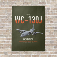 Thumbnail for WC-130J Hurricane Hunter vertical canvas print - no frame - green army background