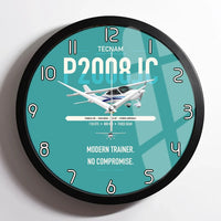 Thumbnail for Tecnam P2008JC NG design on turquoise framed wall clock