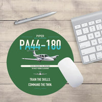Thumbnail for Piper PA-44-180 Seminole design on green round mouse pad