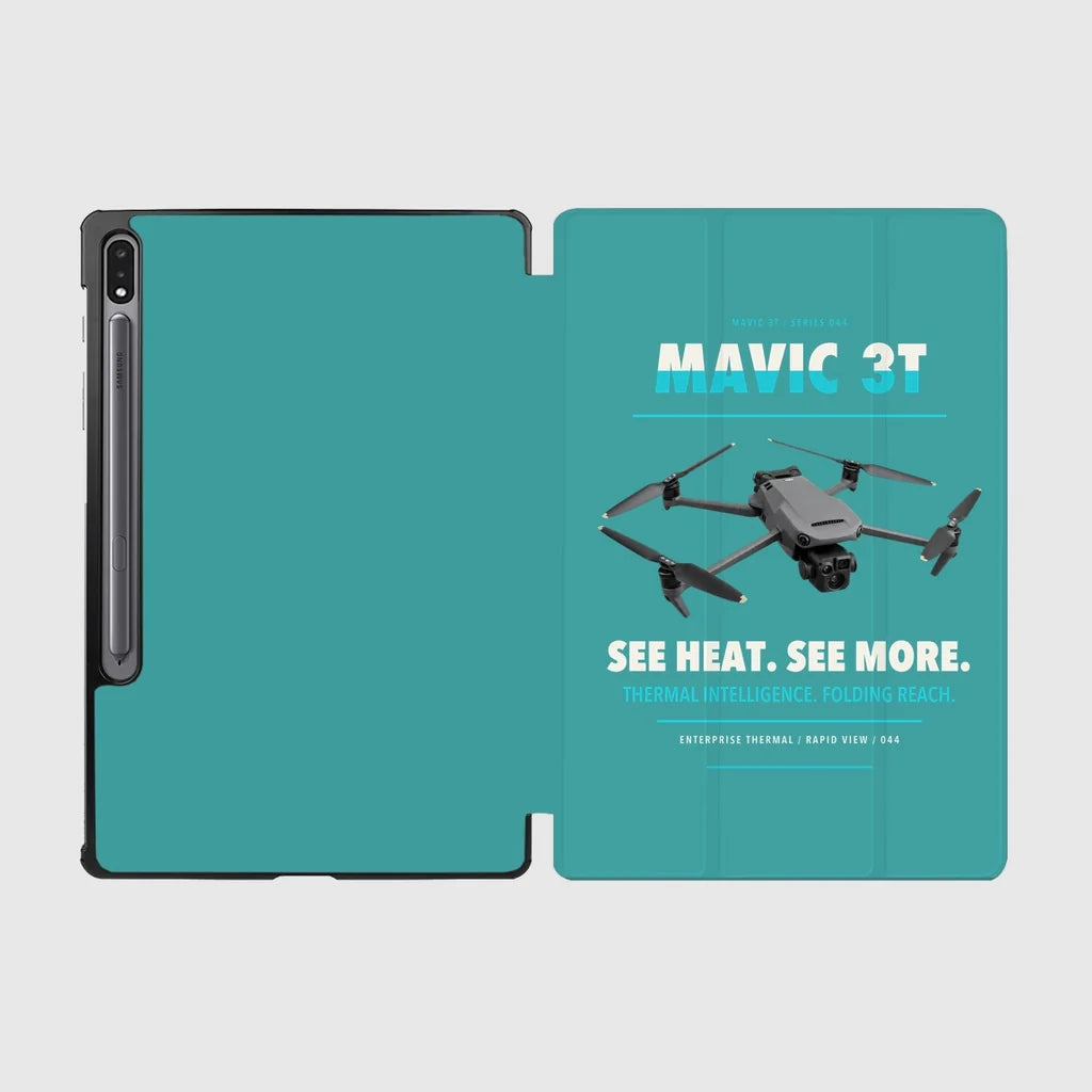 DJI Mavic 3 Thermal design on turquoise samsung tablet tablet case