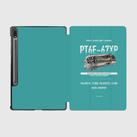 Thumbnail for PT6E-67XP design on turquoise samsung tablet tablet case