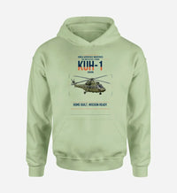 Thumbnail for Korea Aerospace Industries KUH-1 Surion design on light green double-side hoodie, single-side print