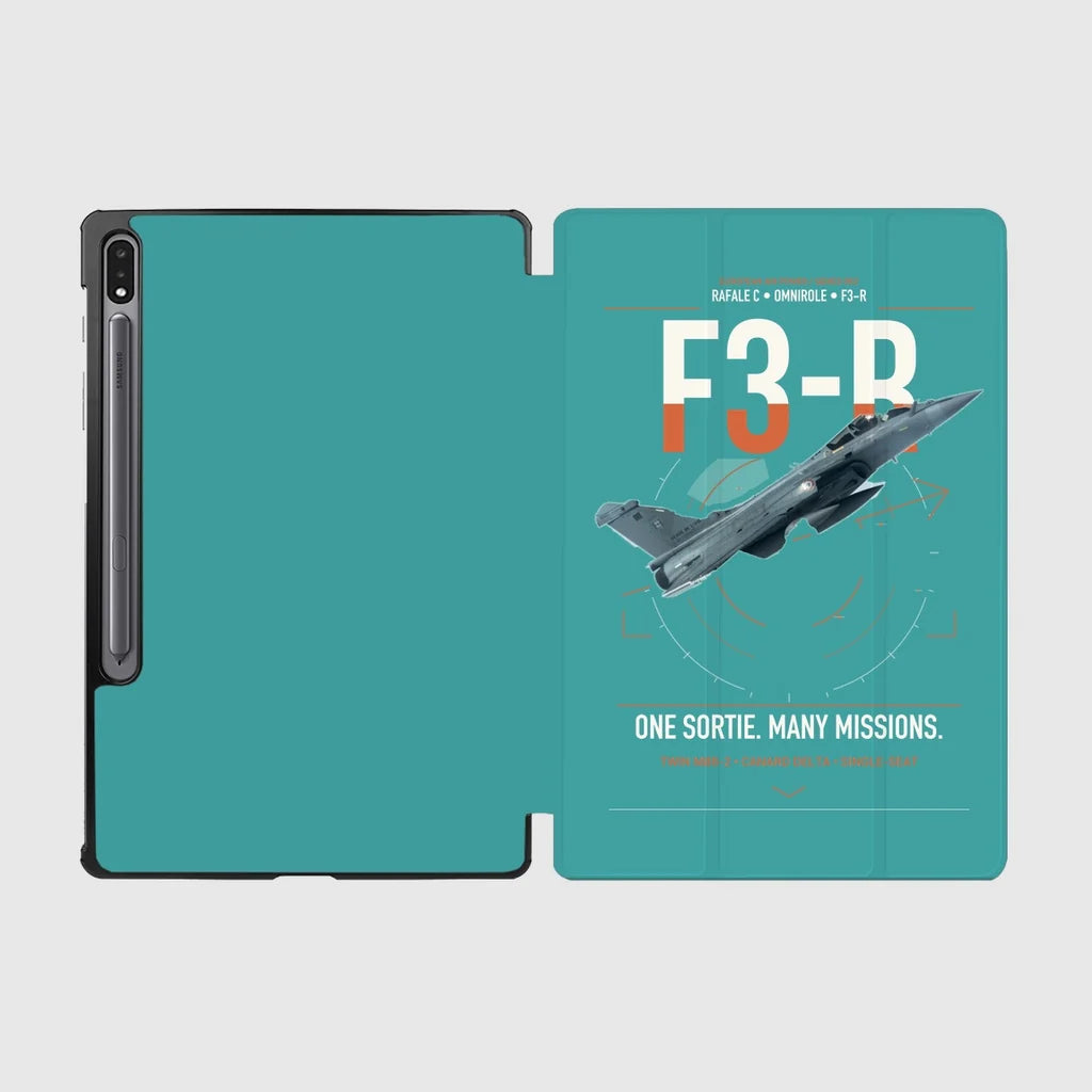 Dassault Rafale C — F3-R standard design on turquoise samsung tablet tablet case