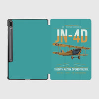 Thumbnail for Curtiss JN-4D Jenny design on turquoise samsung tablet tablet case