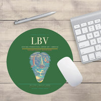 Thumbnail for Leon-Mba International Airport (LBV) design on green round mouse pad