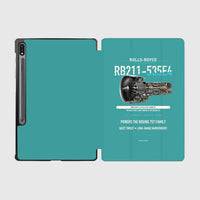 Thumbnail for RB211-535E4 design on turquoise samsung tablet tablet case