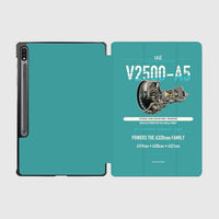 Thumbnail for V2500-A5 design on turquoise samsung tablet tablet case