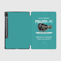 Thumbnail for PW4000-94 design on turquoise samsung tablet tablet case