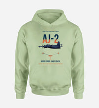 Thumbnail for AJ-2 Savage Tanker design on light green double-side hoodie, single-side print