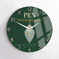 Thumbnail for Prishtina International Airport Adem Jashari PRN Wall-Clock No-Frame - Dark Green