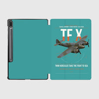 Thumbnail for Bristol Beaufighter TF X design on turquoise samsung tablet tablet case