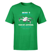 Thumbnail for DJI Mini 2 design on green single side