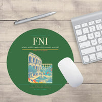 Thumbnail for Nîmes-Alès-Camargue-Cévennes Airport (FNI) design on green round mouse pad