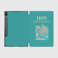 Thumbnail for Frankfurt-Hahn Airport (HHN) design on turquoise samsung tablet tablet case