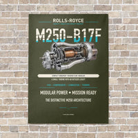 Thumbnail for M250-B17F vertical canvas print - no frame - green army background
