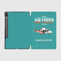 Thumbnail for Leonardo AW109SP GrandNew design on turquoise samsung tablet tablet case