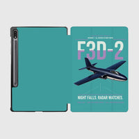 Thumbnail for F3D-2 Skyknight design on turquoise samsung tablet tablet case