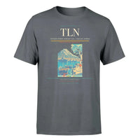 Thumbnail for Toulon-Hyères Airport (TLN) T-Shirt single-side front print in Gray | toulon-hyères-airport-tln-double-side-t-shirt
