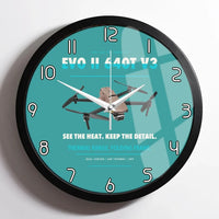 Thumbnail for Autel EVO II Dual 640T V3 design on turquoise framed wall clock