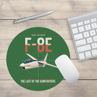 Thumbnail for F-8E Crusader design on green round mouse pad