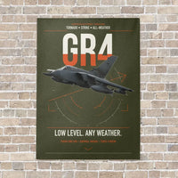 Thumbnail for Panavia Tornado GR4 vertical canvas print - no frame - green army background