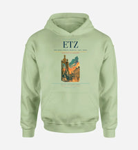 Thumbnail for Metz–Nancy–Lorraine Airport (ETZ) design on light green hoodie single-side print