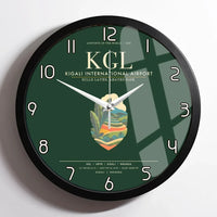 Thumbnail for Kigali International Airport KGL Wall-Clock Framed - Dark Green