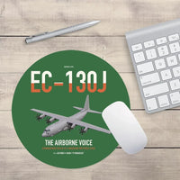 Thumbnail for EC-130J Commando Solo III design on green round mouse pad